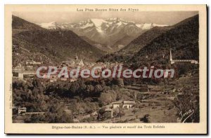 Old Postcard The Most Beautiful Digne les Bains Alps sites B A General view a...