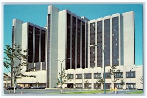c1950's Erie County Medical Center Building Cars Buffalo New York NY Postcard