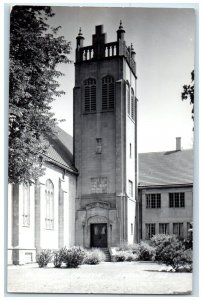 c1940's Methodist Church Lincoln Illinois IL RPPC Photo Vintage Postcard