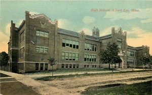 c1910 Postcard; High School, Albert Lea MN Freeborn County Used Unposted