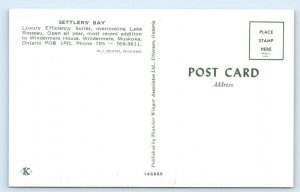 Settlers' Bay Windermere House MUSKOKA Ontario Canada Postcard
