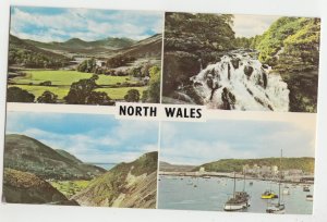 P3017, vintage postcard multiview north wales great britain
