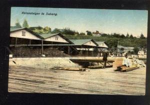 045739 HOLLAND INDIA SABANG pier view Vintage PC