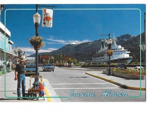 Juneau Alaska Cruise Ship Dock Downtown 4 by 6 card