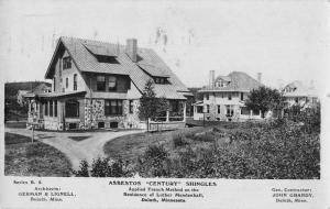 Duluth Minnesota Asbestos Shingles  Advertising Real Photo Postcard J76449