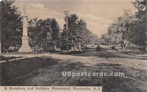 Soldiers' and Sailors' Monument - Monticello, New York