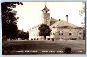 Grand Rapids Minnesota MN Postcard RPPC Photo Junior High School Building c1940s