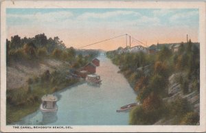 Postcard The Canal Rehoboth Beach DE 1922