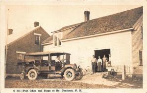 No. Chatham NH Post Office & Auto Stage RPPC Postcard