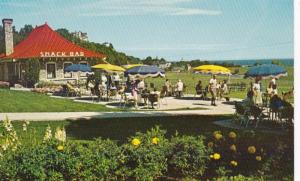 Michigan Mackinac Island Grand Hotel Golf Course and Patio Area