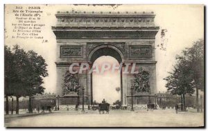 Old Postcard Paris l & # Triumph 39Arc and & # 39Etoile