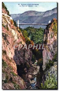 Old Postcard Environs of Aix les Bains Bridge the Abyss