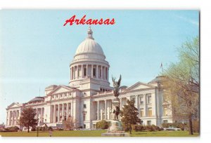 Little Rock Arkansas AR Vintage Postcard Arkansas State Capitol