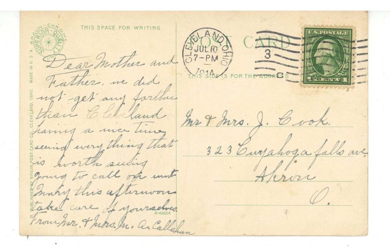 OH - Cleveland. Luna Park, Amusements ca 1914