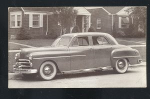 1950 DODGE MEADOWBROOK SEDAN VINTAGE CAR DEALER ADVERTISING POSTCARD