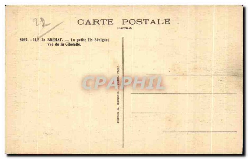 Old Postcard Island Brehat Small Island Brehate Beniguet for the CitedeIle of...