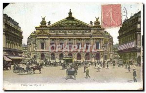 Old Postcard Paris Opera