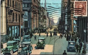 Canada Kings Street at Yonge Toronto Vintage Postcard C056