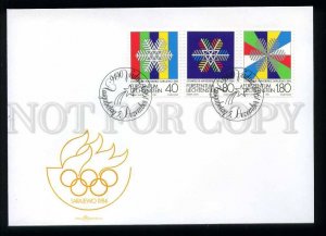 210375 Liechtenstein winter olympiad SARAJEWO 1982 year FDC