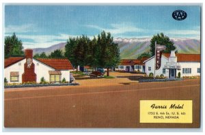 c1940's Farris Motel Exterior Roadside Reno Nevada NV Unposted Vintage Postcard