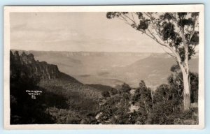 RPPC  JAMISON VALLEY, New South Wales, Australia ~ Birdseye Real Photo Postcard