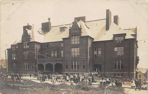 Everett MA High School Children RPPC Postcard