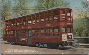 Postcard PR Co Double Deck Car Pittsburgh PA 1916