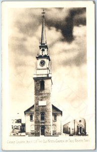 c1940s Boston, MA Christ Church RPPC Old North Paul Revere Fame Real Photo A259