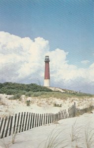 VINTAGE POSTCARD BARNETGAT LIGHTHOUSE 163 FEET TALL CONSTRUCTED 1857 RARE MINT