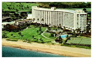 Aerial View Maui Surf on Kaanapali Beach near Lahaina Hawaii Postcard