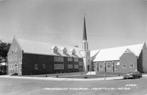 Norfolk Nebraska Methodist Church Real Photo Antique Postcard K18566