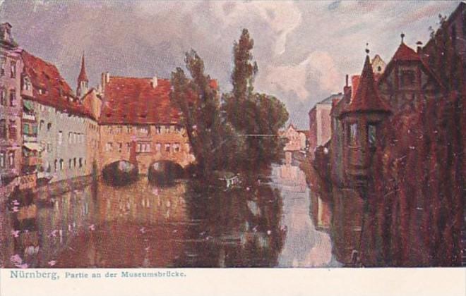 Germany Nuernberg Partie an der Museumsbruecke