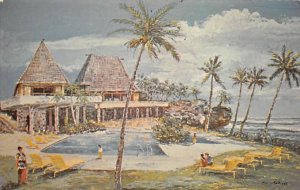 The Fijian, Resort Hotel in the Fiji Islands Artist Morris Katz Unused 