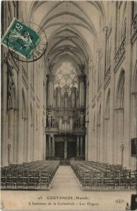 CPA COUTANCES-L'Interieur de la Cathédrale-Les Orgues orgue (138230)
