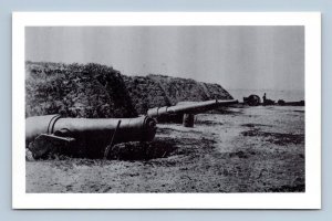 Exterior View of Fort Johnson on James Island South Carolina UNP B&W Postcard R1