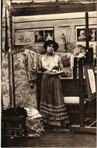 PC CPA RISQUE, PARISIENNES FIN DE SIÉCLE 16, PRINTED PHOTO Postcard(b17176)