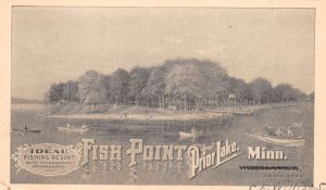 Prior Lake Minnesota Fish Point Resort Vintage Postcard AA74586