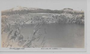 Mount Gambier Australia panoramic view Blue Lake real photo pc Z23884