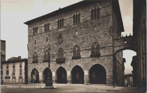 Italy Pistoia Palazzo Del Municipio, Town Hall Vintage RPPC C168