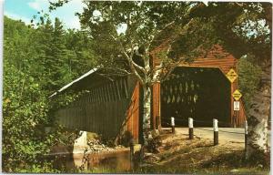 Old Lattice Bridge - covered bridge - Woodstock New Hampshire