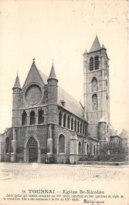 BR40222 tournai eglise st nicolas cette eglise semble r belium  Belgium