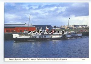 FE1906 - UK Paddle Steamer - Waverley , built 1947 at Glasgow - postcard