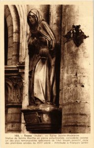 CPA Troyes- Eglise St Madeleine , Statue Sainte Marthe FRANCE (1007697)