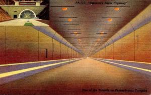PA - Pennsylvania Turnpike. Inside a Tunnel