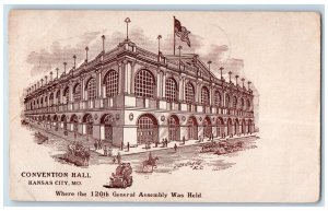 1908 120th General Assembly Held at Convention Hall Kansas City MO Postcard