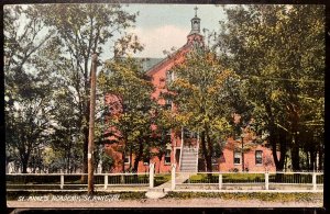 Vintage Postcard 1910 St. Anne's Academy, St. Anne, Illinois (ILL)
