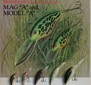 1988Bomber Fishing Lures Model A  Crank Baits Chart Print Ad