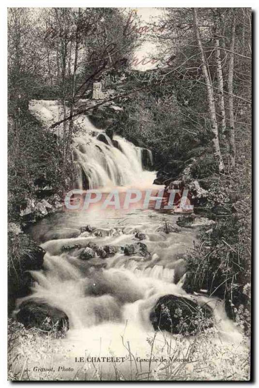 Old Postcard Le Chatelet Cascade Voucoux