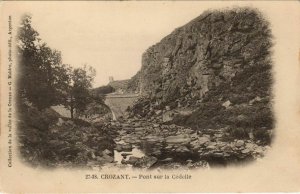 CPA CROZANT Pont sur la Cedelle (1143608)