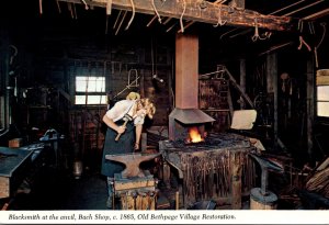 New York Long Island Old Bethpage Restoration Bach Shop Blacksmith At The Anvil